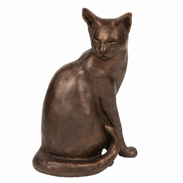 Abigail Bronze Cat Figurine by Paul Jenkins (Frith Sculpture)