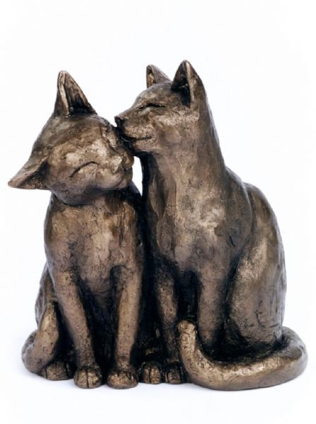 Bronze Cat Figurines by Frith Sculpture