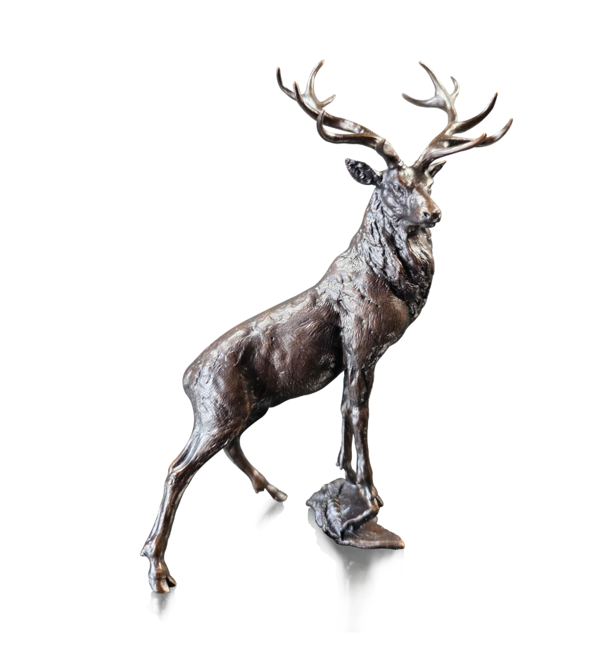 Highland Wilderness stag sculpture by Dean Kendrick