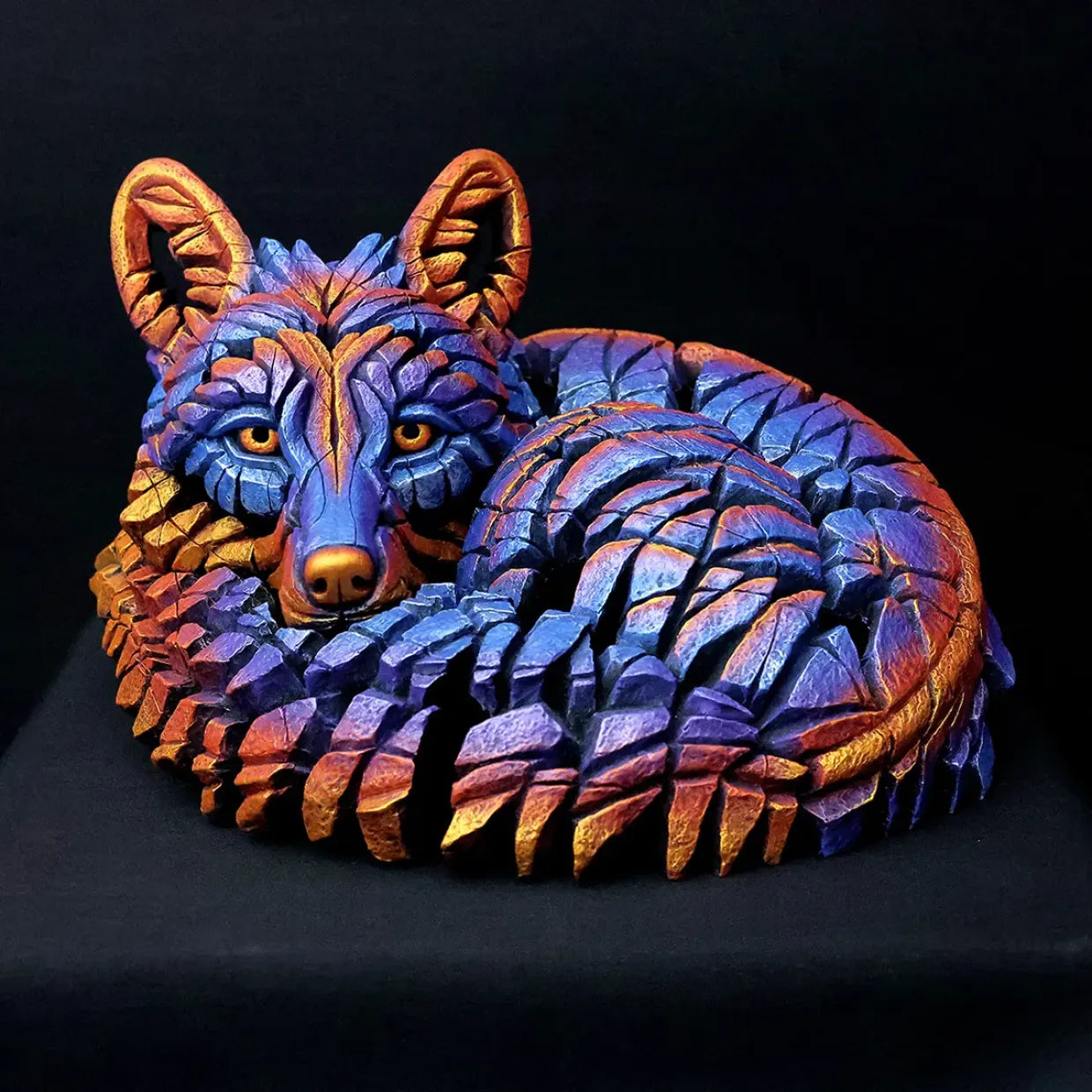 Edge Sculpture Curled Up Fox - 'Flash' Limited Edition of 100 by Matt Buckley