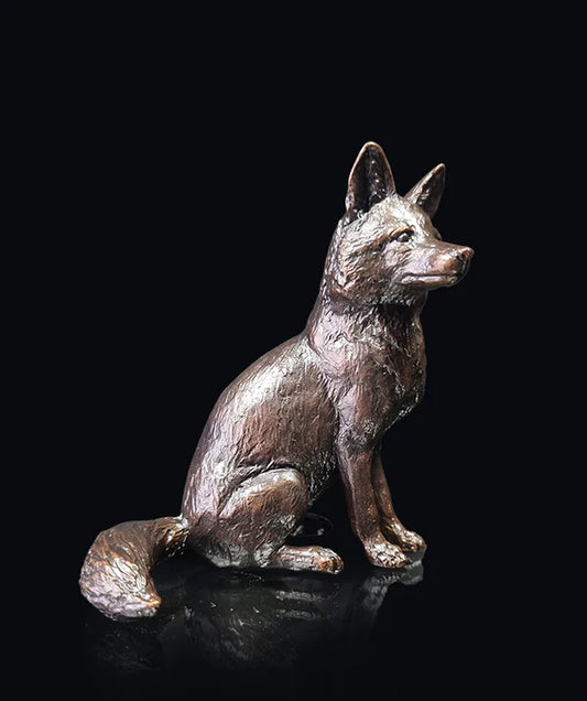 Fox Sitting Figurine by Keith Sherwin (Limited Edition)