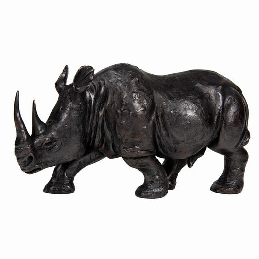 Rhino Bronze Figurine by Jonny Sanders (Frith Sculpture)