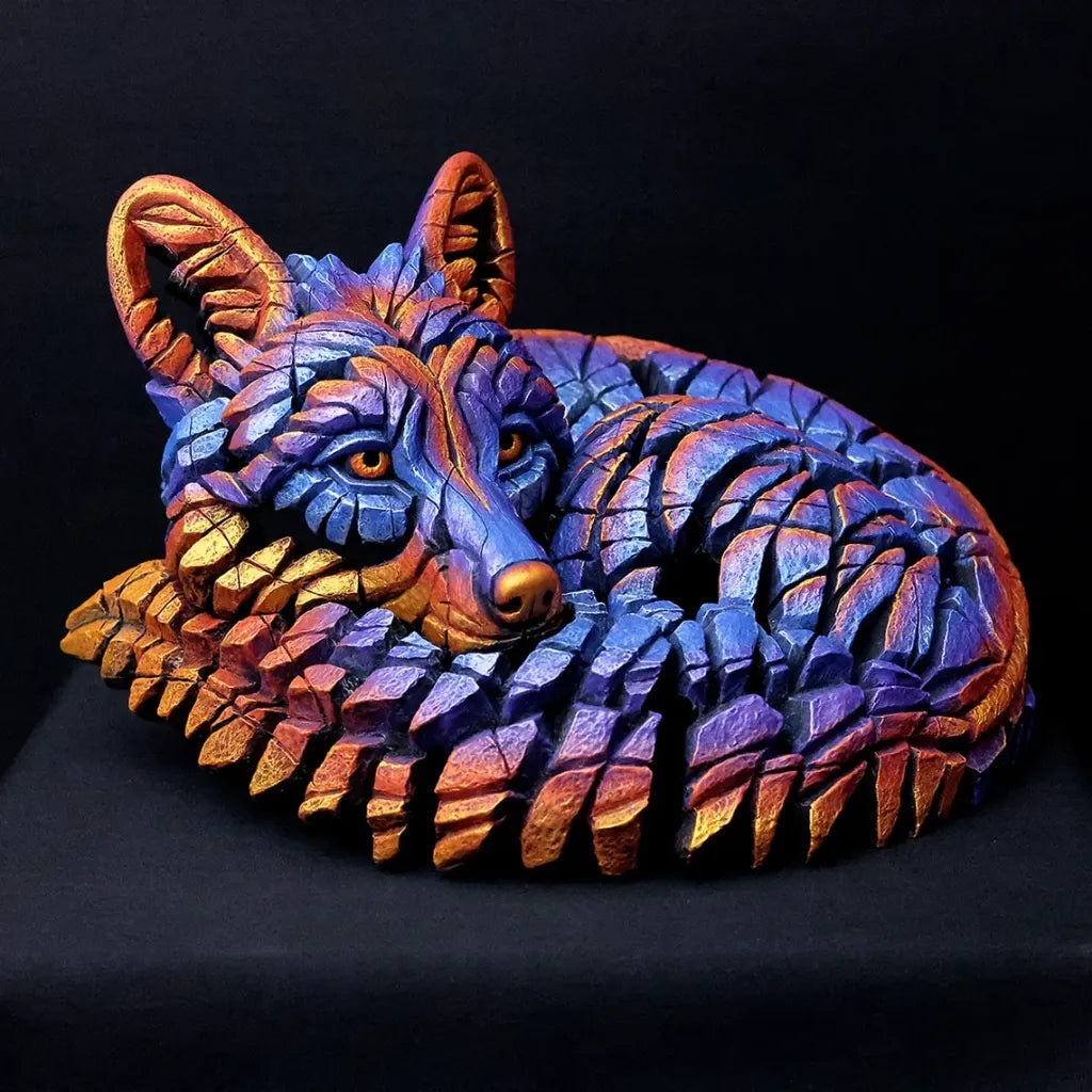 Edge Sculpture Curled Up Fox - 'Flash' Limited Edition of 100 by Matt Buckley
