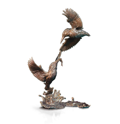 Butler & Peach Miniatures - Bronze Kingfisher Pair