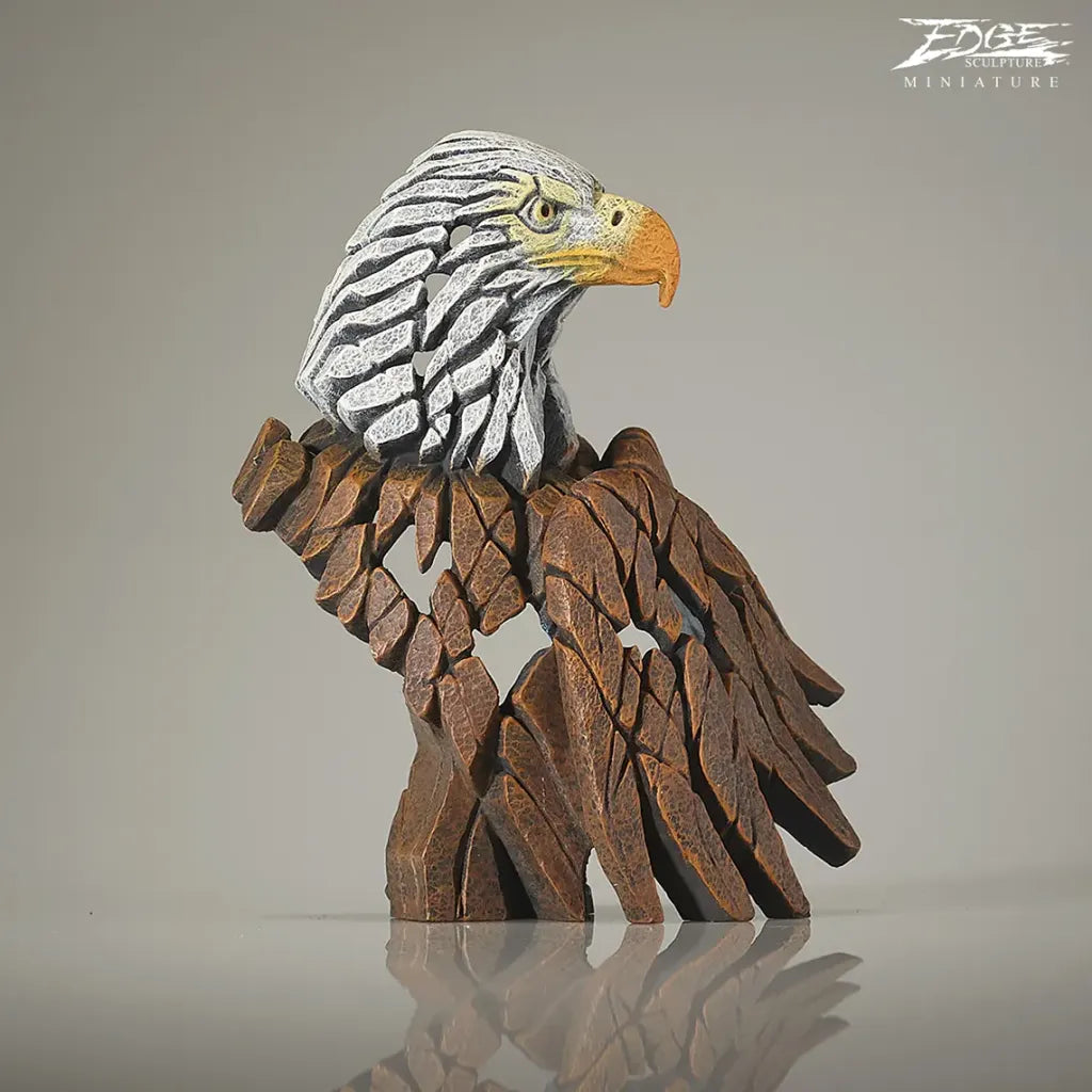 Edge Sculpture Miniature Bald Eagle by Matt Buckley