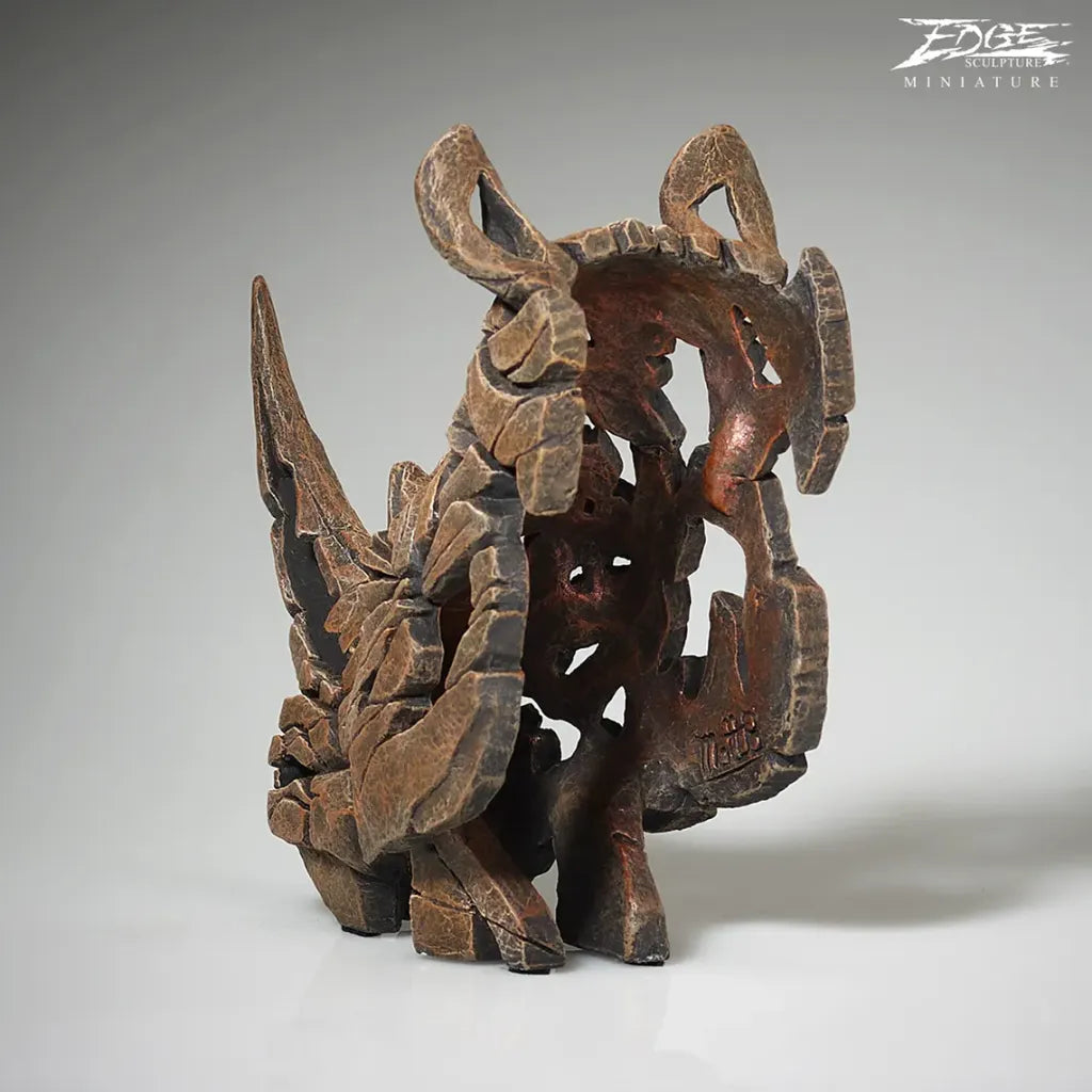 Edge Sculpture Miniature Rhinoceros Bust by Matt Buckley