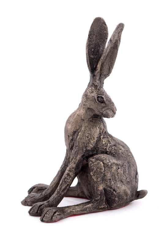 Alert Hare Bronze Hare Figurine by Paul Jenkins (Frith Sculpture)