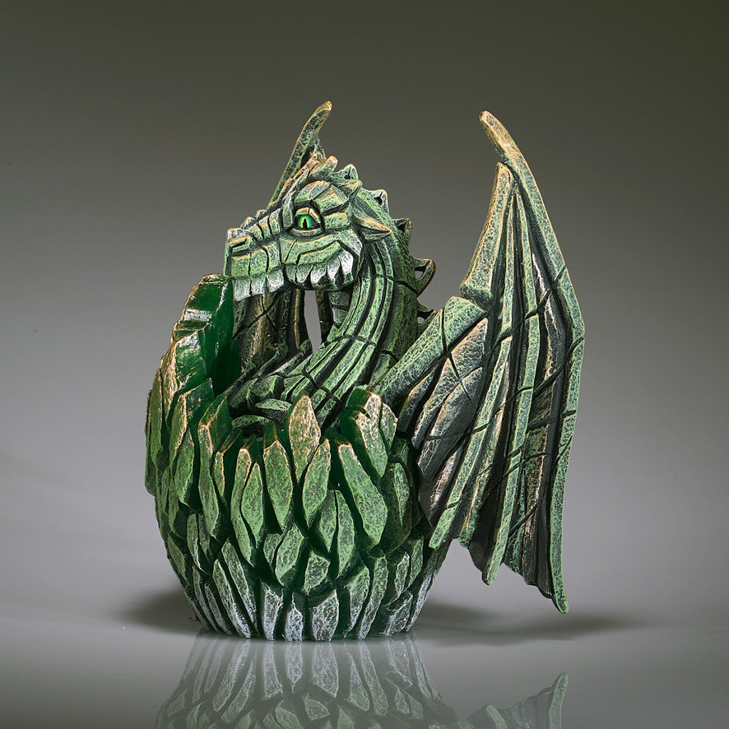 Edge Sculpture Dragon Egg Green Illumination by Matt Buckley