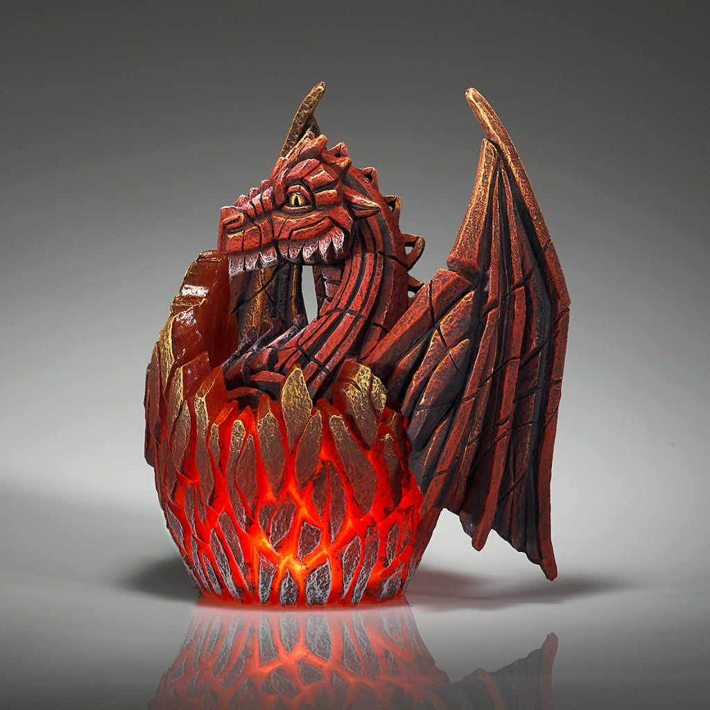 Edge Sculpture Dragon Egg Red Illumination by Matt Buckley