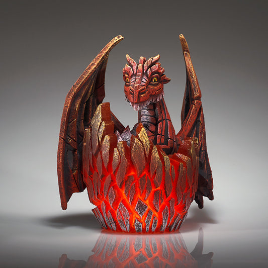 Edge Sculpture Red Dragon Egg Illumination by Matt Buckley