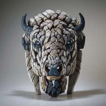 Edge Sculpture Spirit Buffalo (White) by Matt Buckley