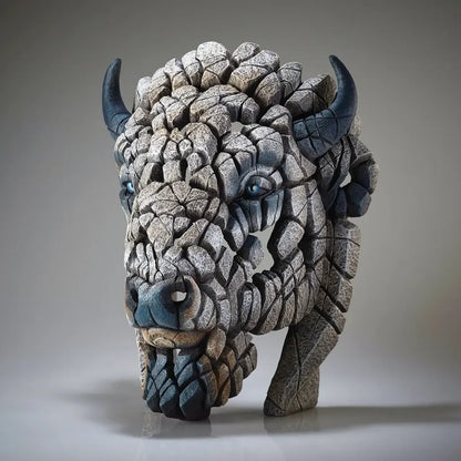 Edge Sculpture Spirit Buffalo (White) by Matt Buckley