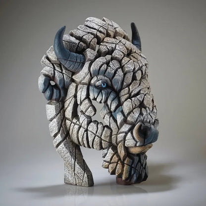 Edge Sculpture Spirit Buffalo (White) by Matt Buckley