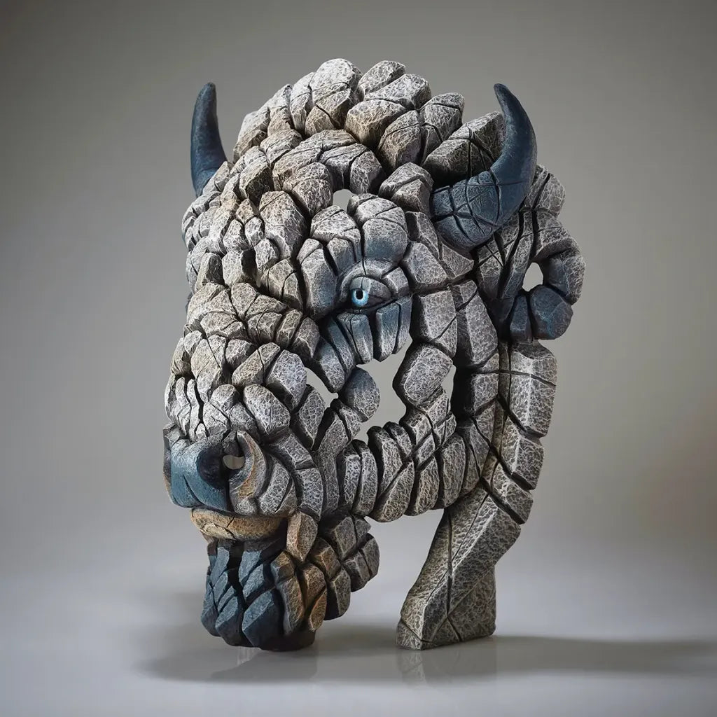 Edge Sculpture Spirit Buffalo (White) by Matt Buckley