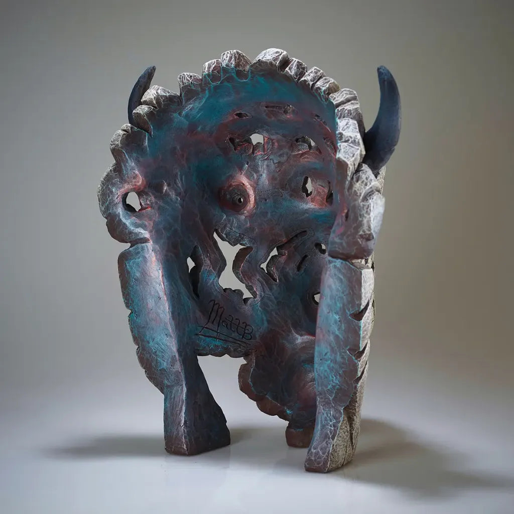 Edge Sculpture Spirit Buffalo (White) by Matt Buckley