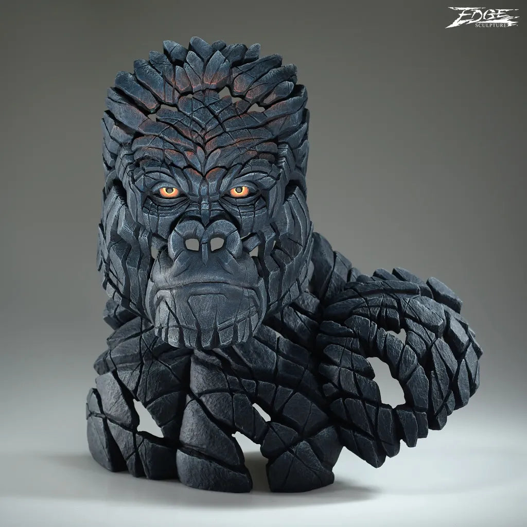Edge Sculpture New Mountain Gorilla Bust by Matt Buckley