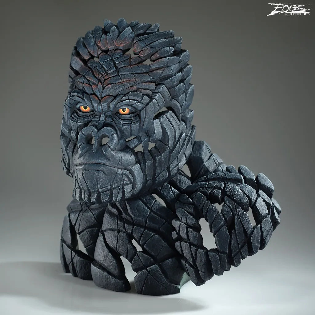 Edge Sculpture New Mountain Gorilla Bust by Matt Buckley