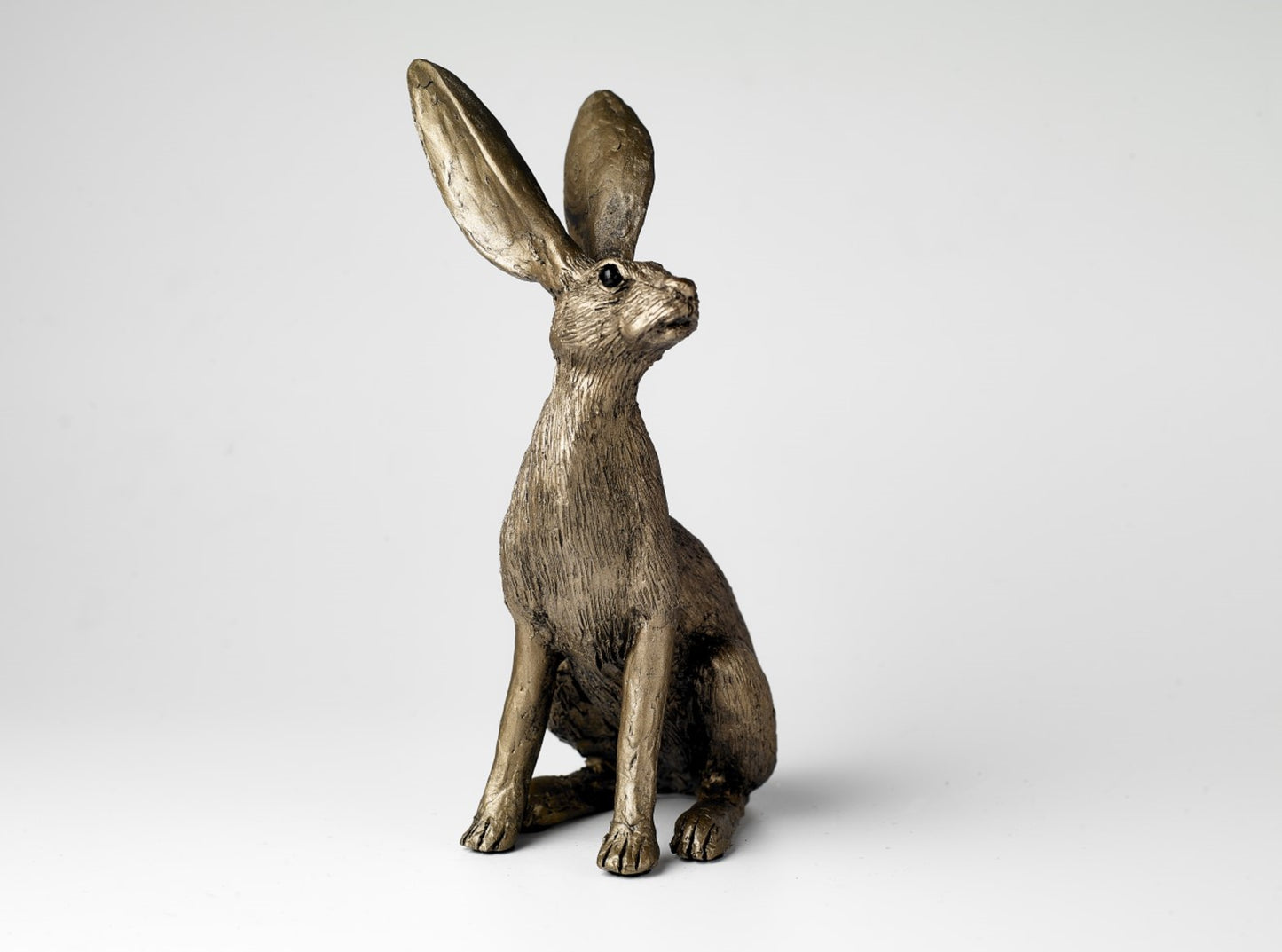 Hare Bronze Figurine by Jonny Sanders Paws Down (Frith Sculpture)