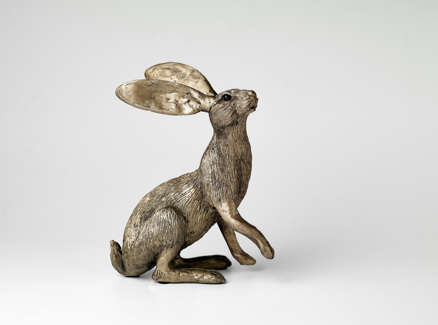 Hare Bronze Figurine by Jonny Sanders Paws Up (Frith Sculpture)