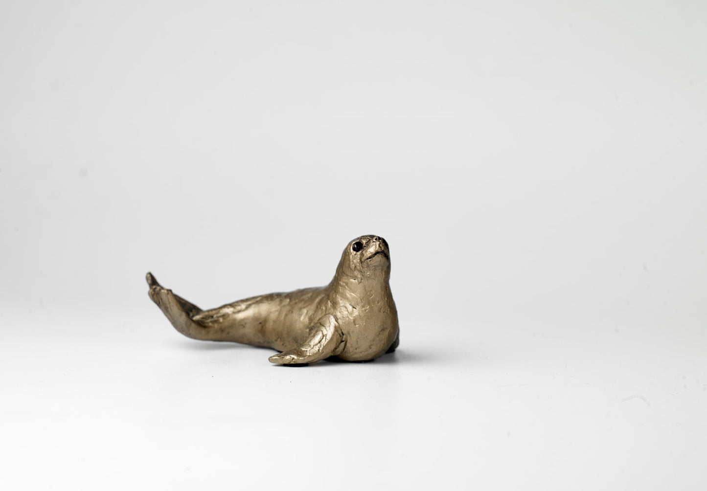 Small Seal Bronze Figurine by Jonny Sanders (Frith Sculpture)