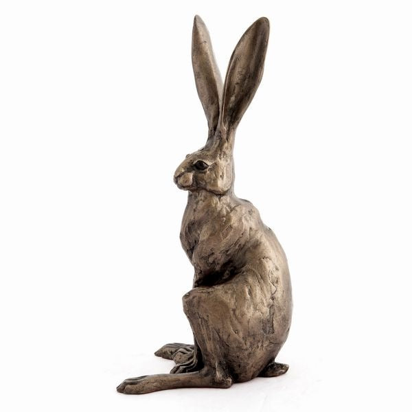 Sitting Hare Bronze Hare Figurine by Paul Jenkins (Frith Sculpture)