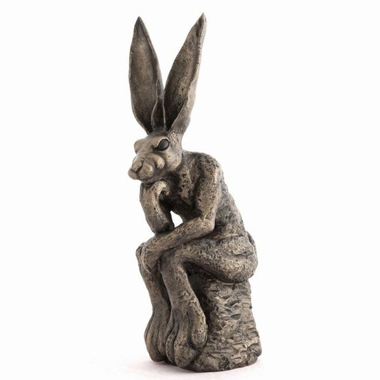 The Thinker Bronze Hare Figurine by Gary Jones (Frith Sculpture)