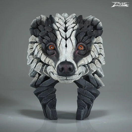 50% DEPOSIT - Edge Sculpture Badger Bust by Matt Buckley