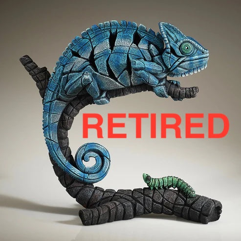 Edge Sculpture Chameleon (Blue) by Matt Buckley