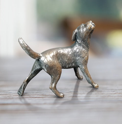 Border Terrier Bronze Dog Figurine by Keith Sherwin (Limited Edition)