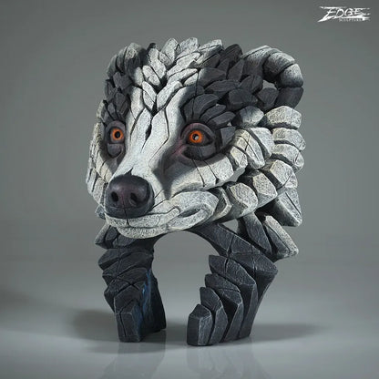 50% DEPOSIT - Edge Sculpture Badger Bust by Matt Buckley