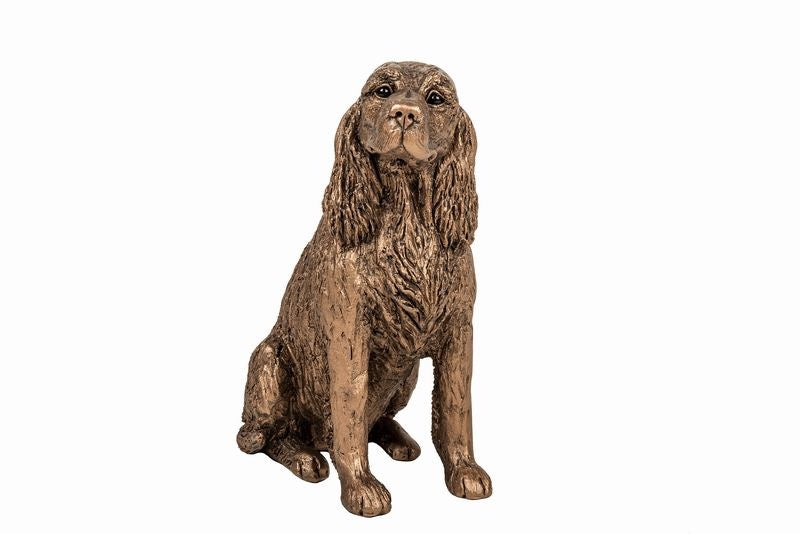 Cinnamon Springer Spaniel Bronze Dog Figurine by Harriet Dunn (Frith Sculpture)