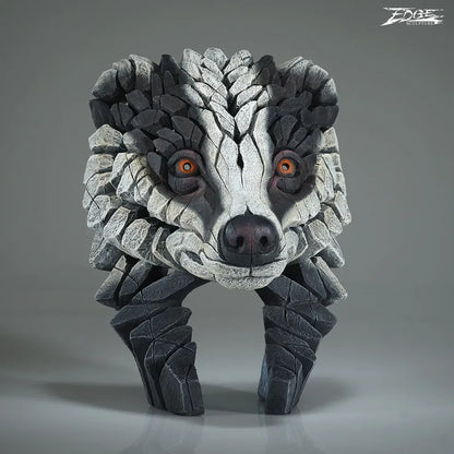 50% DEPOSIT - Edge Sculpture Badger Bust by Matt Buckley