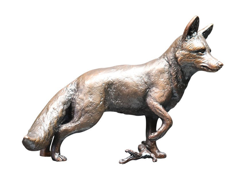 Fox Standing Bronze Figurine by Keith Sherwin (Richard Cooper Bronze)