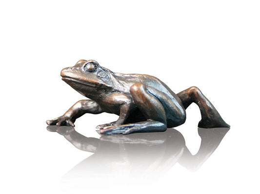 Frog Walking Bronze Figurine by Keith Sherwin (Richard Cooper Bronze)