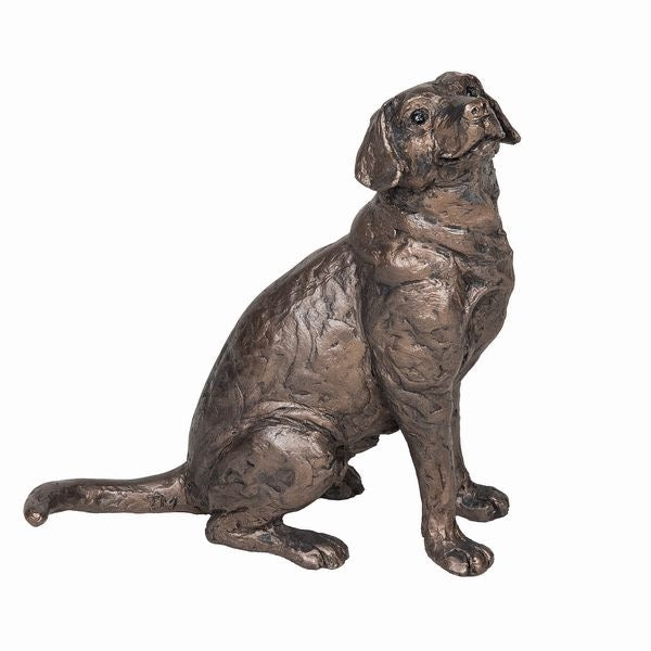 Harry Labrador Sitting Bronze Dog Figurine by Thomas Meadows (Frith Sculpture)