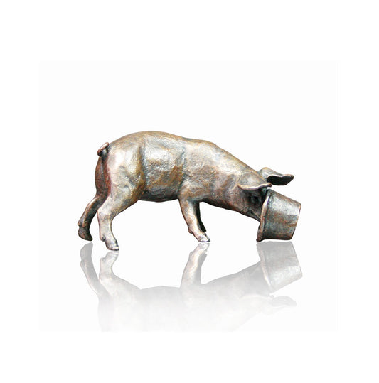 Little Pig Bronze Figurine by Michael Simpson (Richard Cooper Bronze)