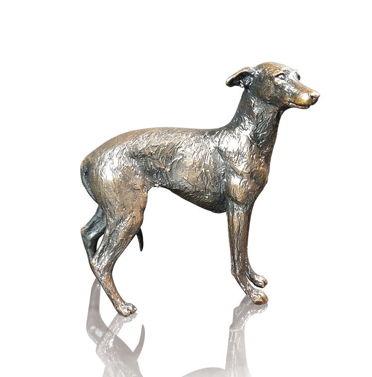 Lurcher Bronze Dog Figurine by Keith Sherwin (Limited Edition)