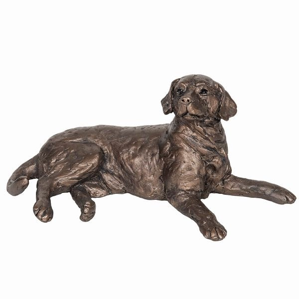 Meghan Labrador Lying Bronze Dog Figurine by Thomas Meadows (Frith Sculpture)