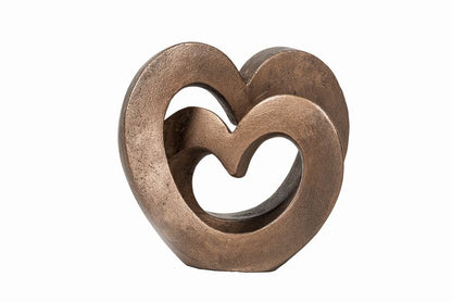 Set of Three Love Hearts Contemporary Bronze Sculptures Trio by Adrian Tinsley for Frith Sculpture
