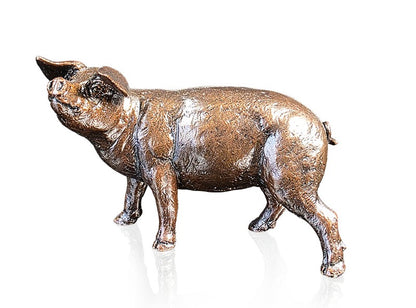 Gloucester Old Spot Pig Bronze Sculpture by Keith Sherwin