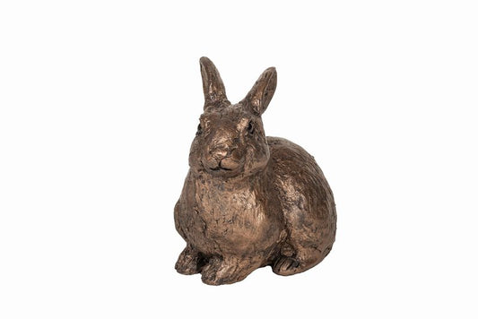 Rabbit Lying Bronze Figurine by Thomas Meadows Frith Sculpture