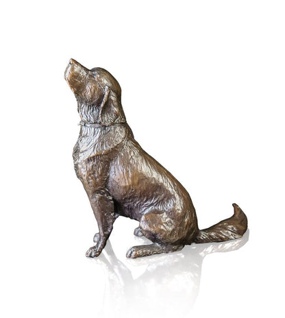 Golden Retriever Bronze Dog Figurine by Keith Sherwin (Limited Edition)
