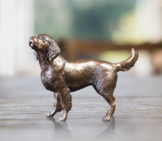 Springer Spaniel Bronze Dog Figurine by Keith Sherwin (Limited Edition)