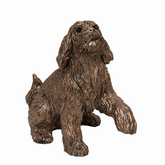 Milo Labradoodle Bronze Dog Figurine by Thomas Meadows (Frith Sculpture)