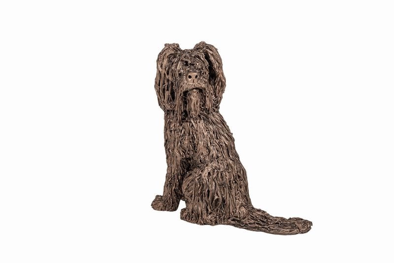 Vandal Labradoodle Bronze Dog Figurine by Veronica Ballan (Frith Sculpture)