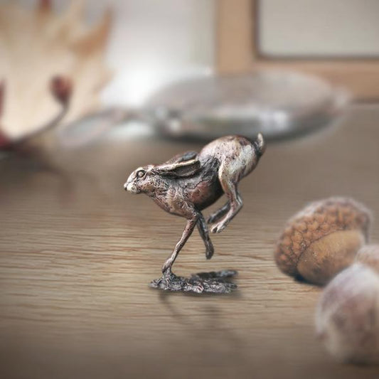 Butler & Peach Miniatures - Bronze Hare Running
