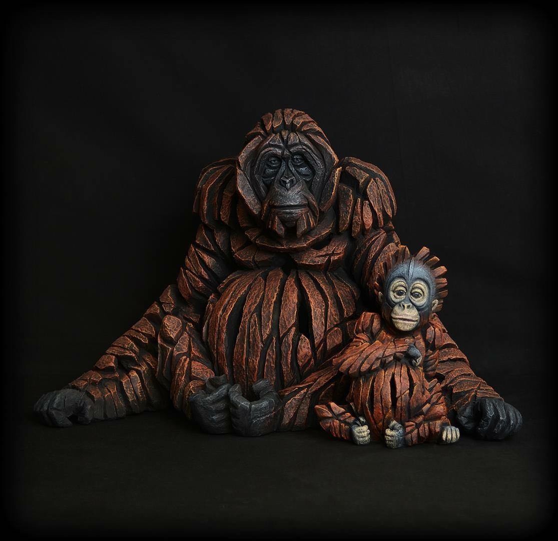 Edge Sculpture Baby Orangutan by Matt Buckley