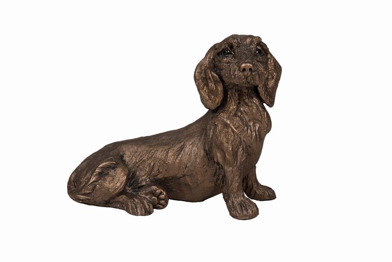 Binkie Dachshund Bronze Dog Figurine by Harriet Dunn (Frith Sculpture)
