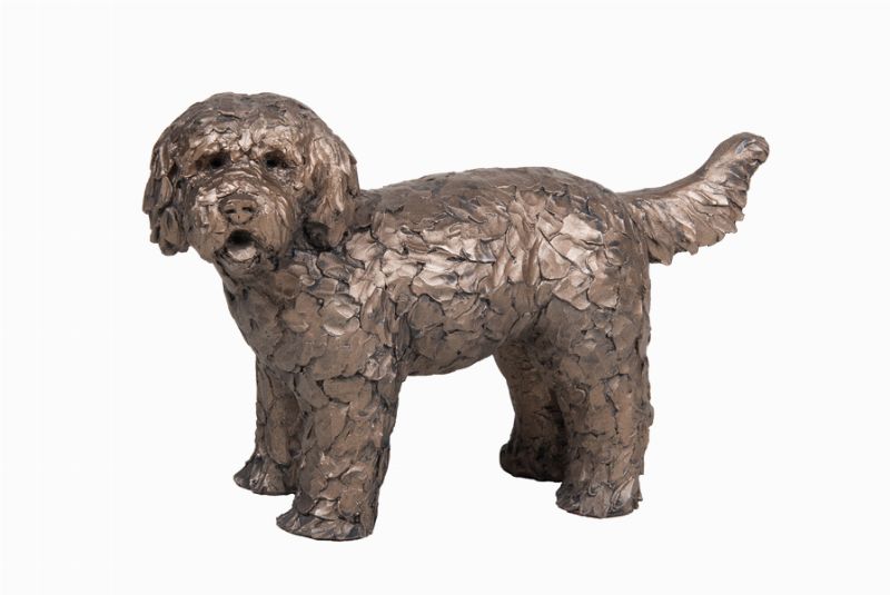 Button Labradoodle Bronze Figurine by Adrian Tinsley (Frith Sculpture)