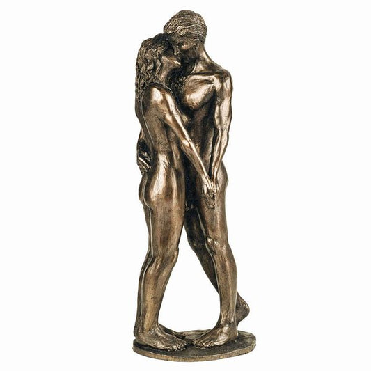 The Kiss Romantic Bronze Nude Figurine by Bryan Collins (Frith Sculpture)